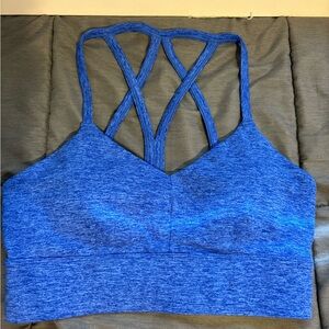 JoyLab Vibrant Blue Crisscross Sports Bra